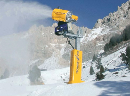 Cañón de nieve